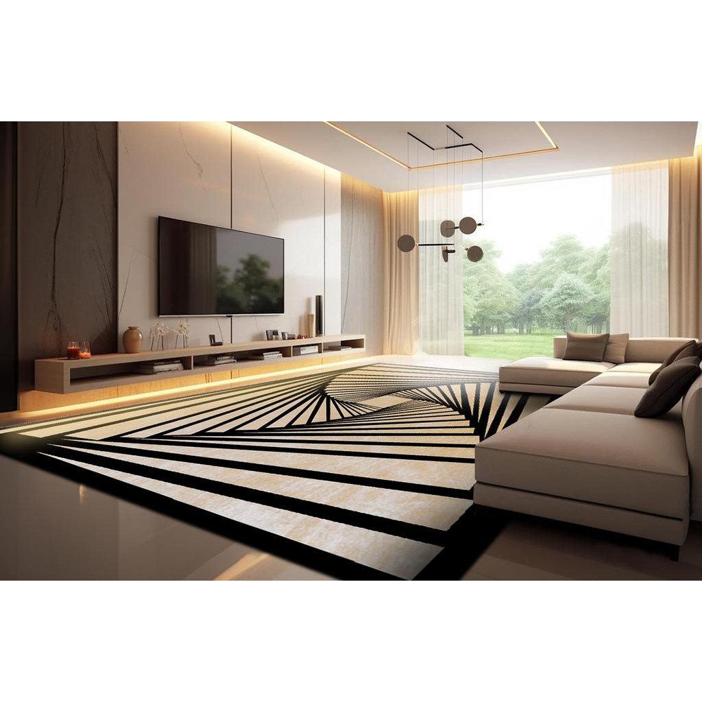 Mega Tapete Marbella Elite Cyclone Black Maaya 250x350 cm