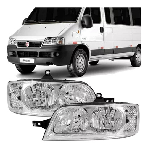 Farol Ducato 2005 2006 2007 2008 Até 2014 Cromado em Oferta na Shopee