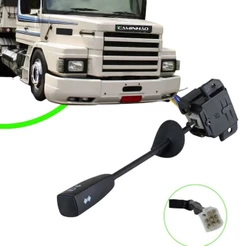 Chave Seta Scania 112 / 113 - Painel Reto - Farol Alto / Farol Baixo / Lampejo (347893)
