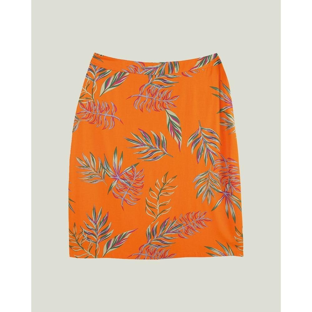 Saia Folhagem Viscose Malwee Plus