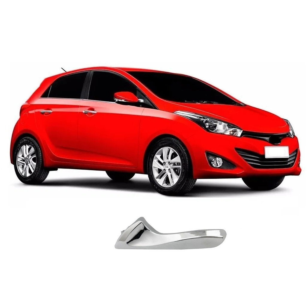 Macaneta Interna Dianteira Traseira HB20 2012 2019 Cromado Lado Direito em Oferta na Shopee