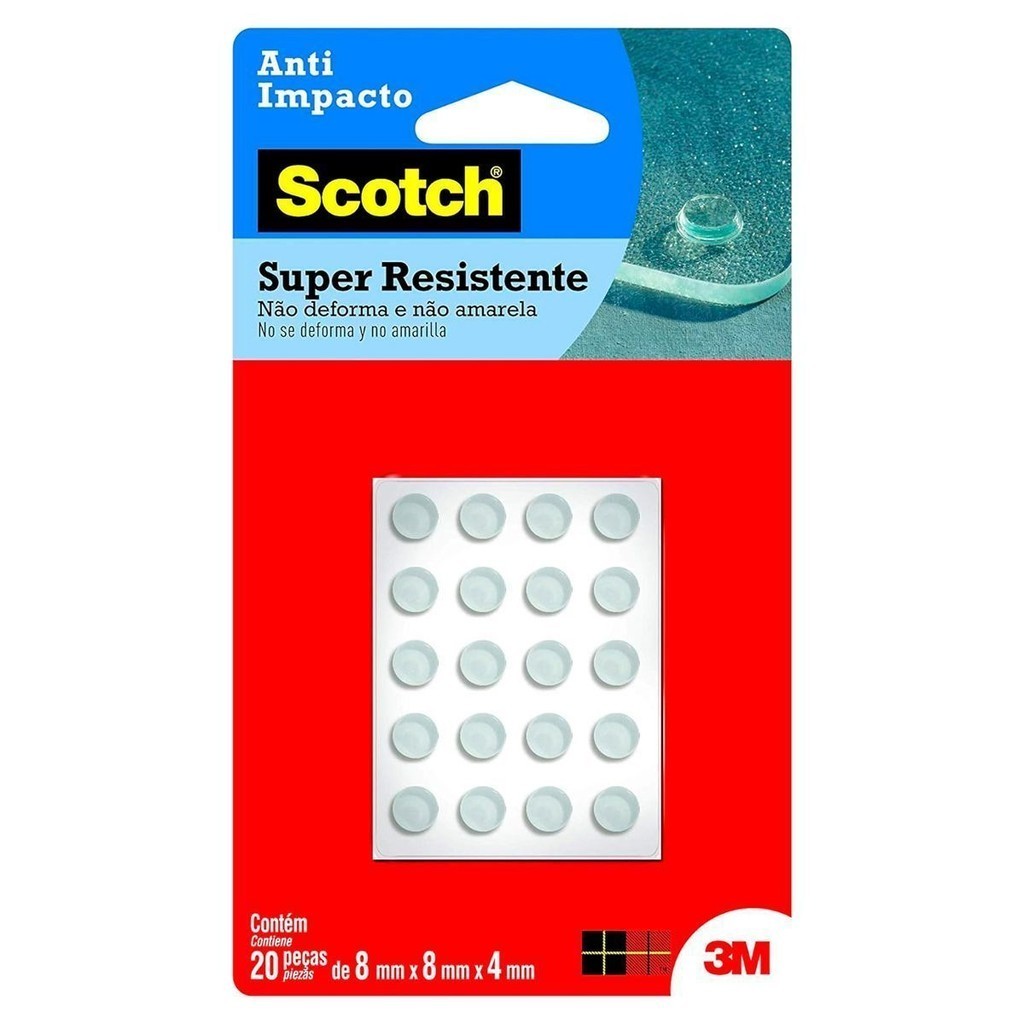 Protetor Anti-impacto 3m Scotch Redondo Pequeno