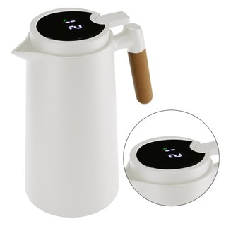 Garrafa Térmica Lyor Tap de Plástico com Termômetro Branca 1 em Oferta na Shopee