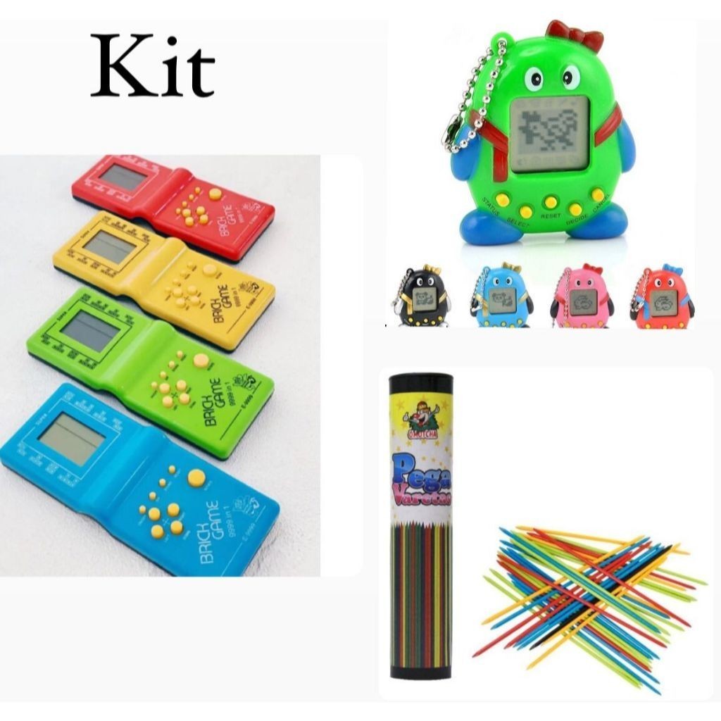 Kit jogo antigo pega vareta/ jogo console/ jogo tamaguche bichinho virtual em Oferta na Shopee