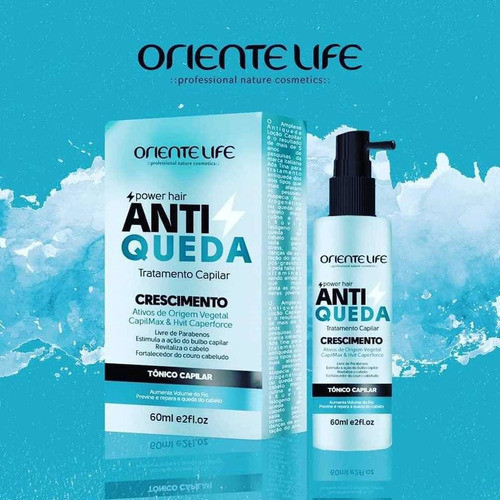 PROMOÇÃO: Tônico ANTIQUEDA e Crescimento Tratamento Capilar -  60ml Oriente Life