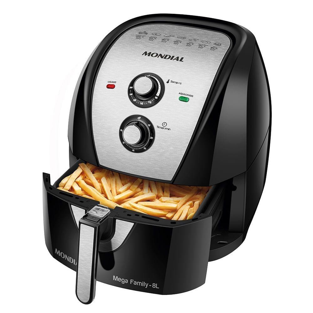 Fritadeira Sem Óleo Air Fryer 8L Afn-80-Bi Mondial Bi 220V em Oferta na Shopee