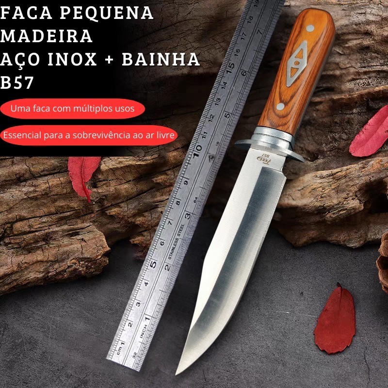 Mini Faca Tatica Esportiva Pesca Camping Sobrevivencia B57