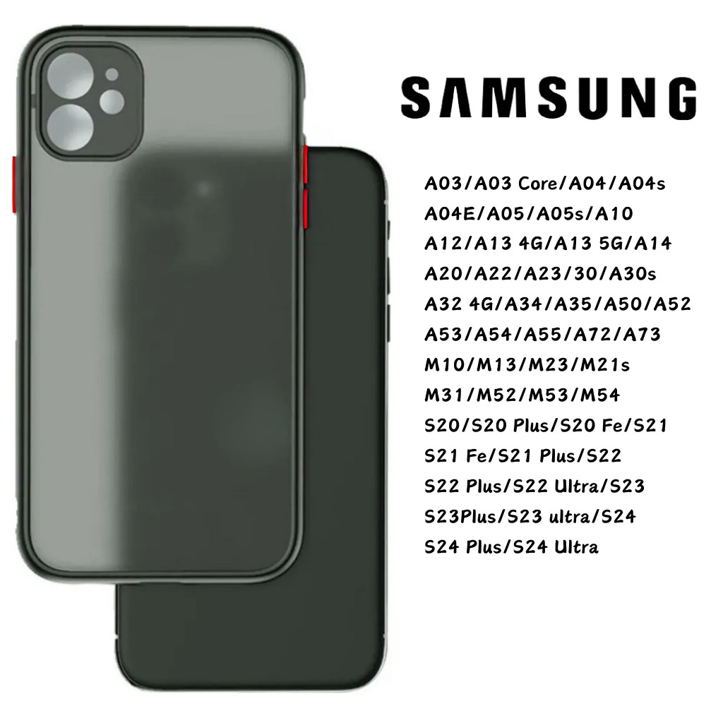 Capinha Case Capa Protetora Fosca Macia Translúcida Para Samsung Galaxy A03 A04 A05 A10 A12 A13 4G A14 A20 A22 A23 A30s A32 4G A34 A35 A52 A53 A54 A55 A72 A73 M13 M21s M23 M31 M52 M53 M54 S20 S21 S22 S23 S24
