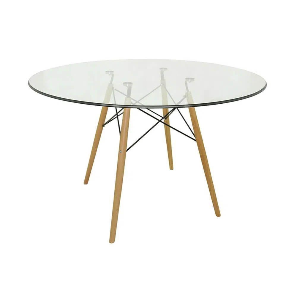 Conjunto Mesa Eames 90cm + 4 Cadeiras Preta — imagem 2 de 2