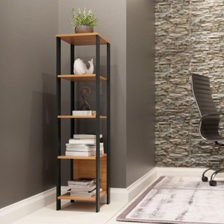 Estante 5 Prateleiras Industrial 33x44x135 cm F28 Dalla Costa Freijó/Preto em Oferta na Shopee