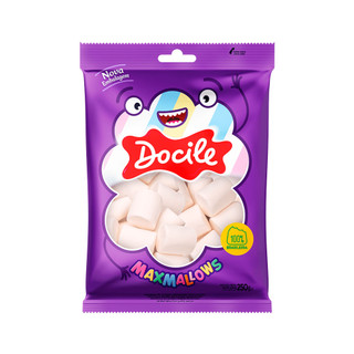 Marshmallow Tubo Branco 250g - Docile em Oferta na Shopee
