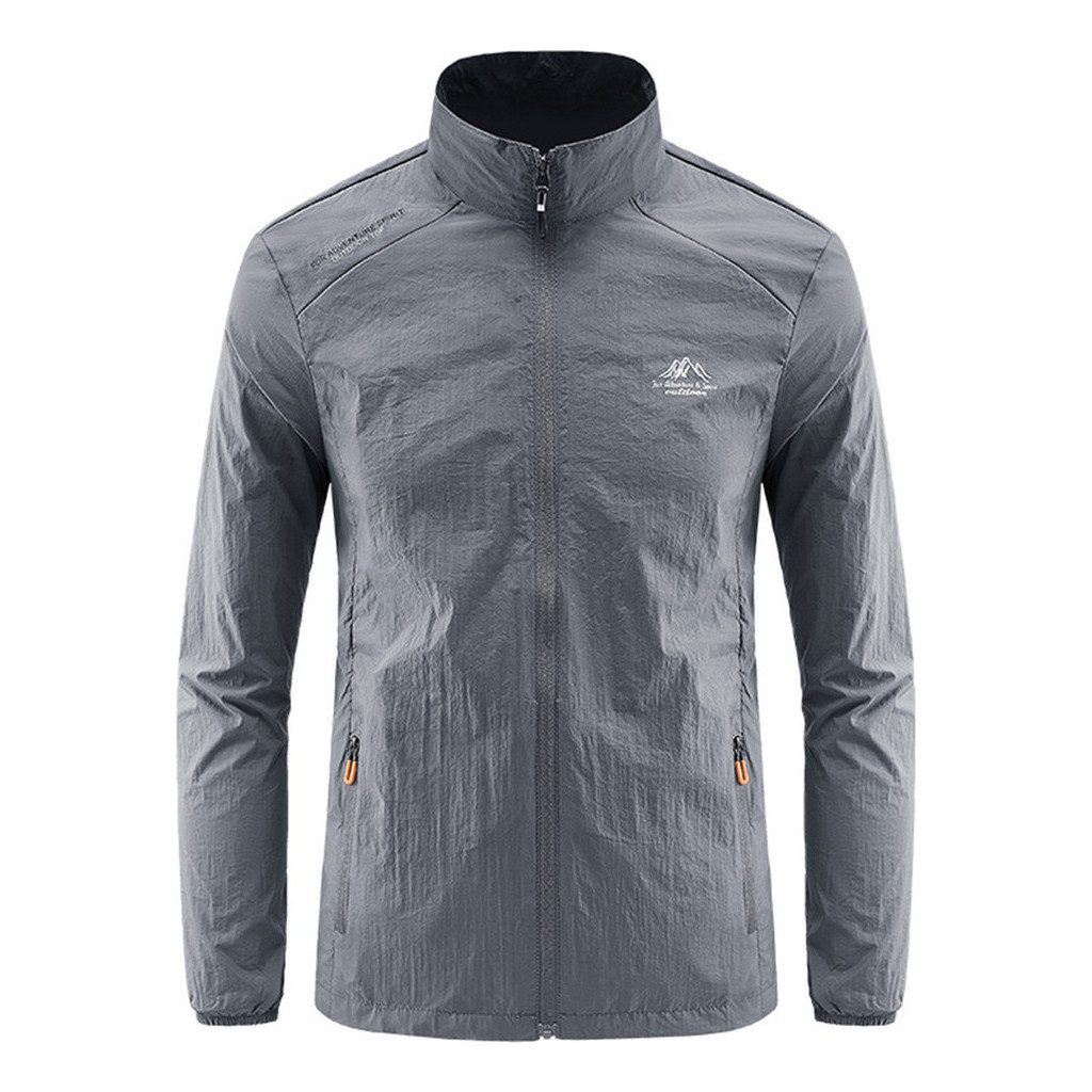 Jaqueta Proteção Solar Masculina Com Gola E Sem Capuz