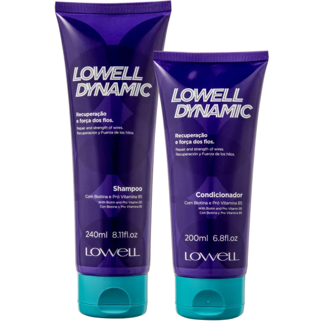 Kit Lowell Dynamic Shampoo 240ml + Condicionador 200ml