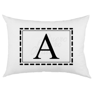 Fronha Capa de Travesseiro Quero Quero Mais  Letra Inicial  Alfabeto A-Z Personalizado em Oferta na Shopee