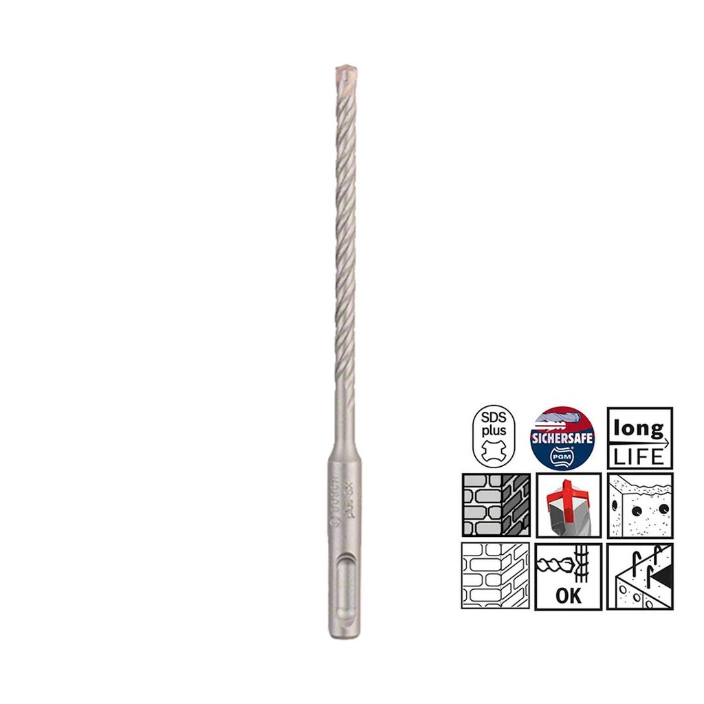 Broca Martelete para Concreto SDS PLUS-5X 5,5mm x 100/160mm BOSCH 2608833775