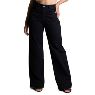 Calça Sarja Sawary Wide Leg - 275028