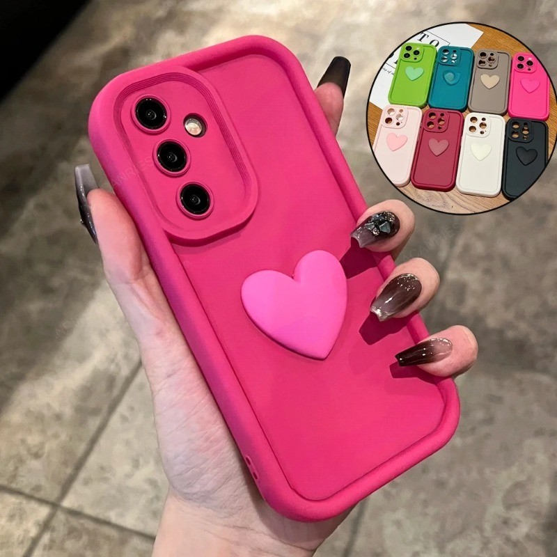 Para Samsung Galaxy S26 FE A06 A16 M15 M35 M34 M54 M55 4G 5G 3D Bonito Amor Cora