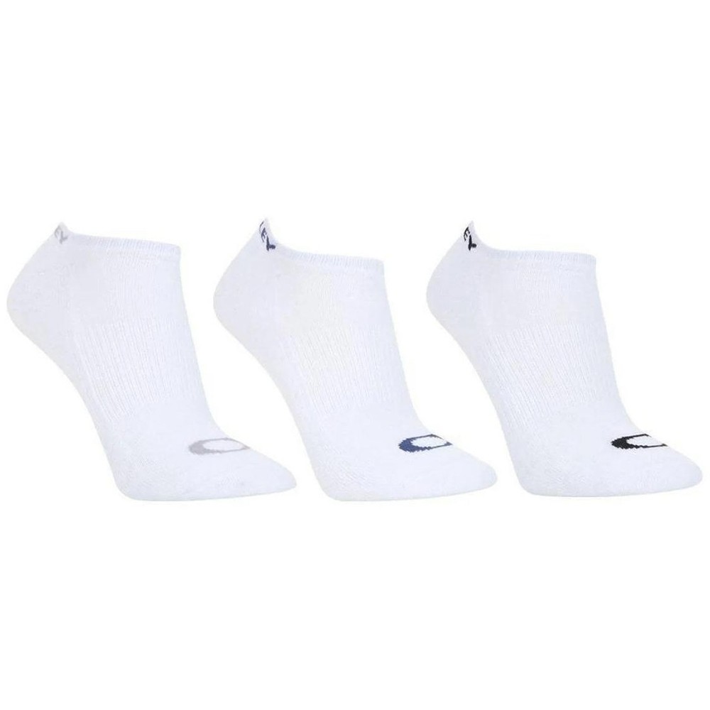Kit Meia Oakley Bark Low Quarter 3 Masculina - Branco