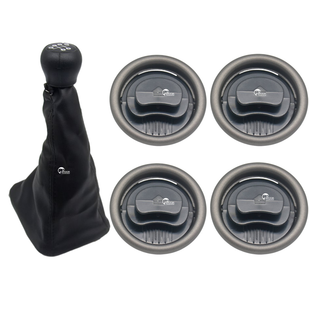 Manopla Coifa Câmbio  Celta 2001 Até 2006 Aro Grafite Difusor Saída Ar