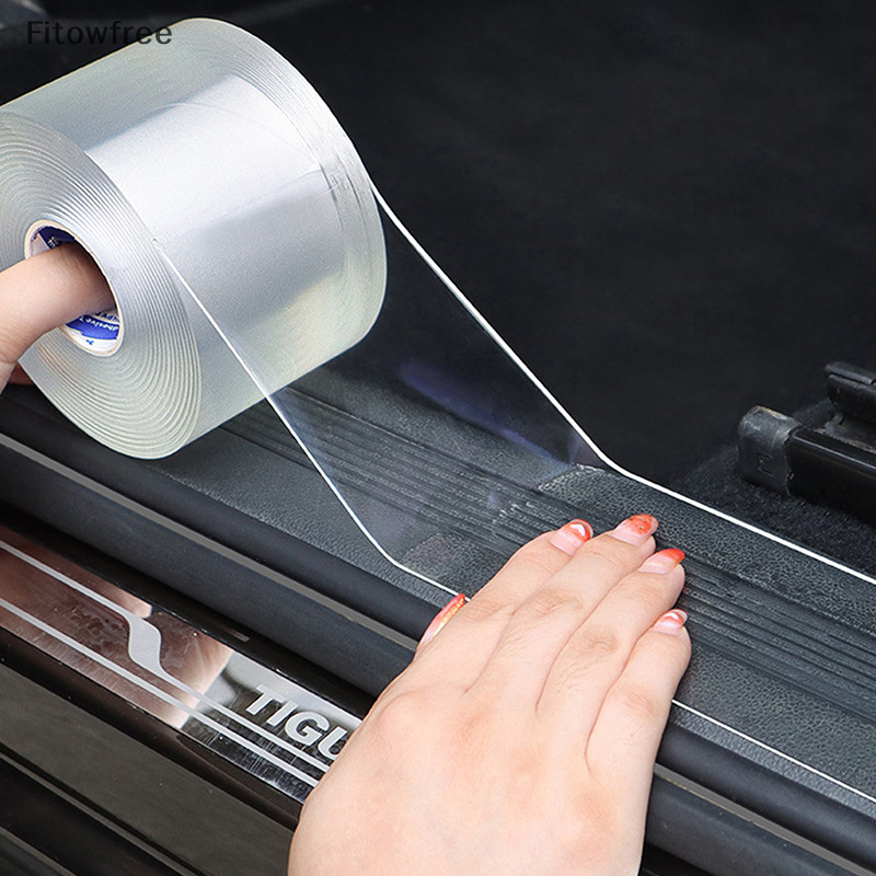 FITOW Transparente Protetor De Porta De Carro Adesivo Anti Fita Auto Tronco Peitoril Filme Borda Da FE em Oferta na Shopee