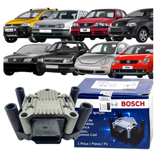 Bobina Gol Golf Saveiro Fox Cross Polo Kombi G4 G5 G6 Bosch em Oferta na Shopee