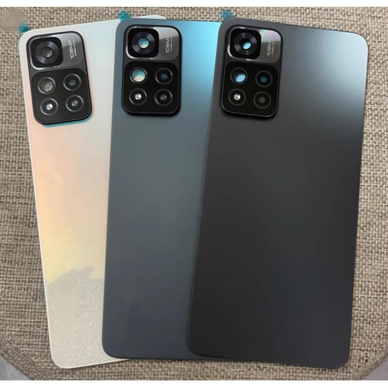 Note111 Pro + Carcaça Para Xiaomi Redmi Note 11 Plus 6.67 " Tampa Traseira Da Bateria Reparo Porta De Vidro Transparente + Lente Câmera