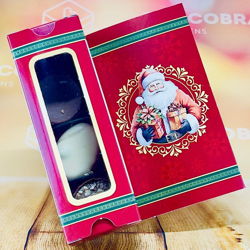 10 CAIXA 03 DOCES CARTAO - NATAL NOEL ID5106 (NATAL IDEIA 2025) (CHOCO)