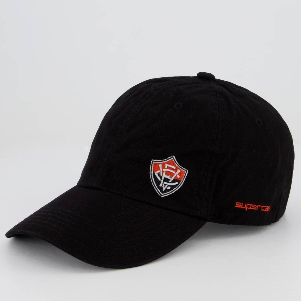 Boné Vitória 6 Gomos Preto em Oferta na Shopee