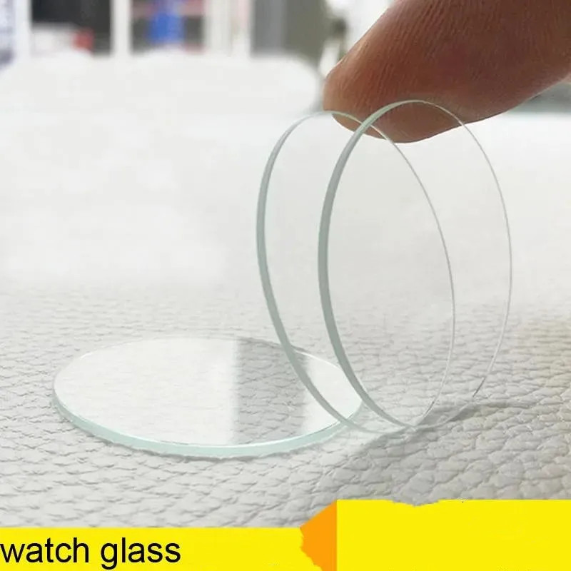 1pcs 20mm-45mm for 1mm Thickness Round Watch Glass Crystal Lens Smart Watch/Wristwatch Replacement Glass  Flat Mirror