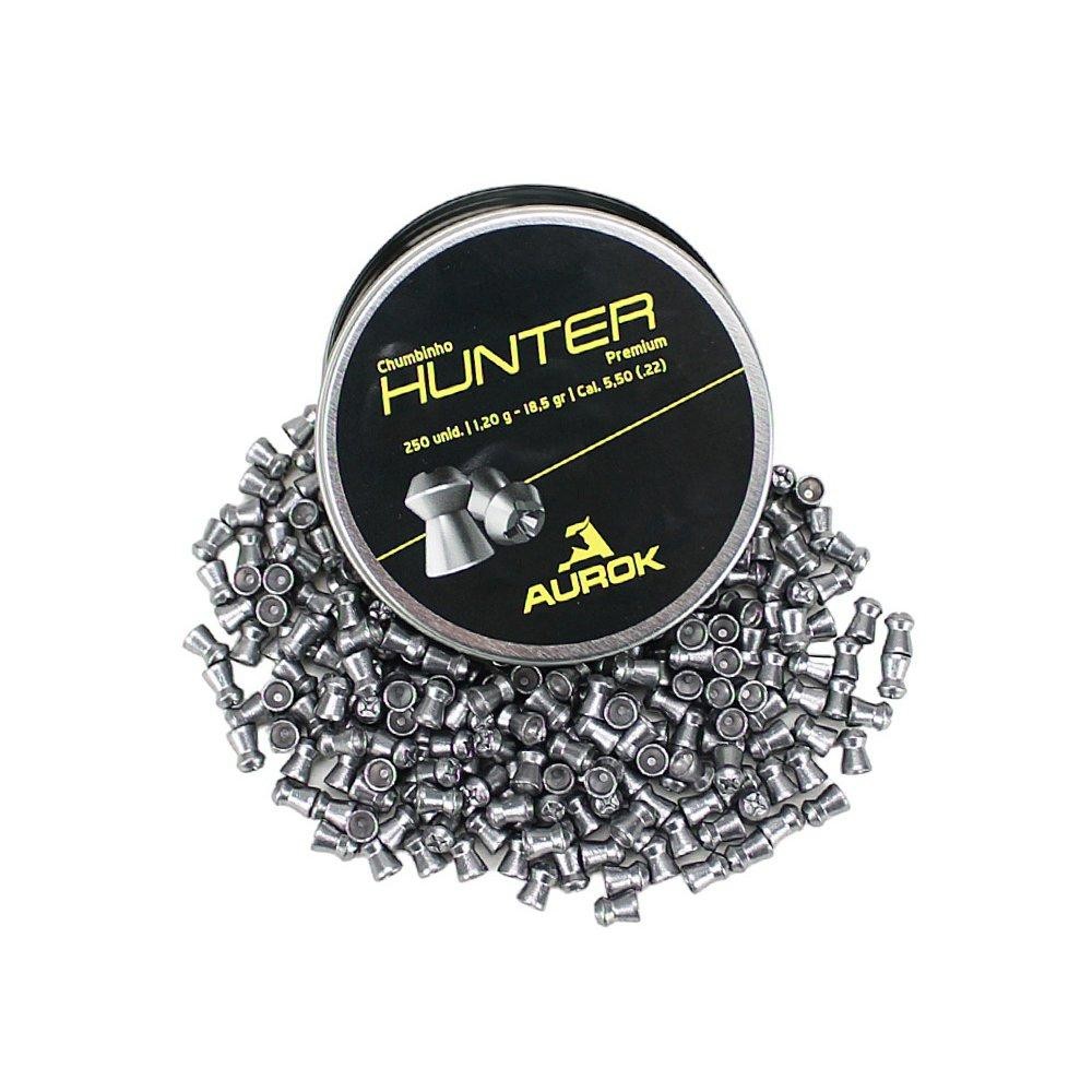 Chumbinho Aurok Premium Hunter 5,5mm precisão 250unid em Oferta na Shopee
