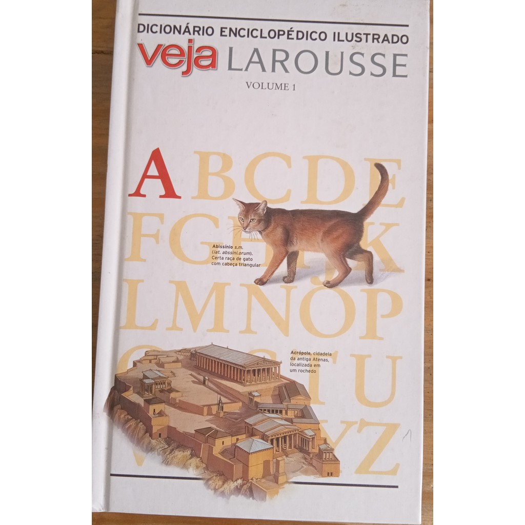 LIVRO, DICIONÁRIO ENCICLOPÉDICO ILUSTRADO VEJA LAROUSSE, VOL. 1, EDITORA ABRIL