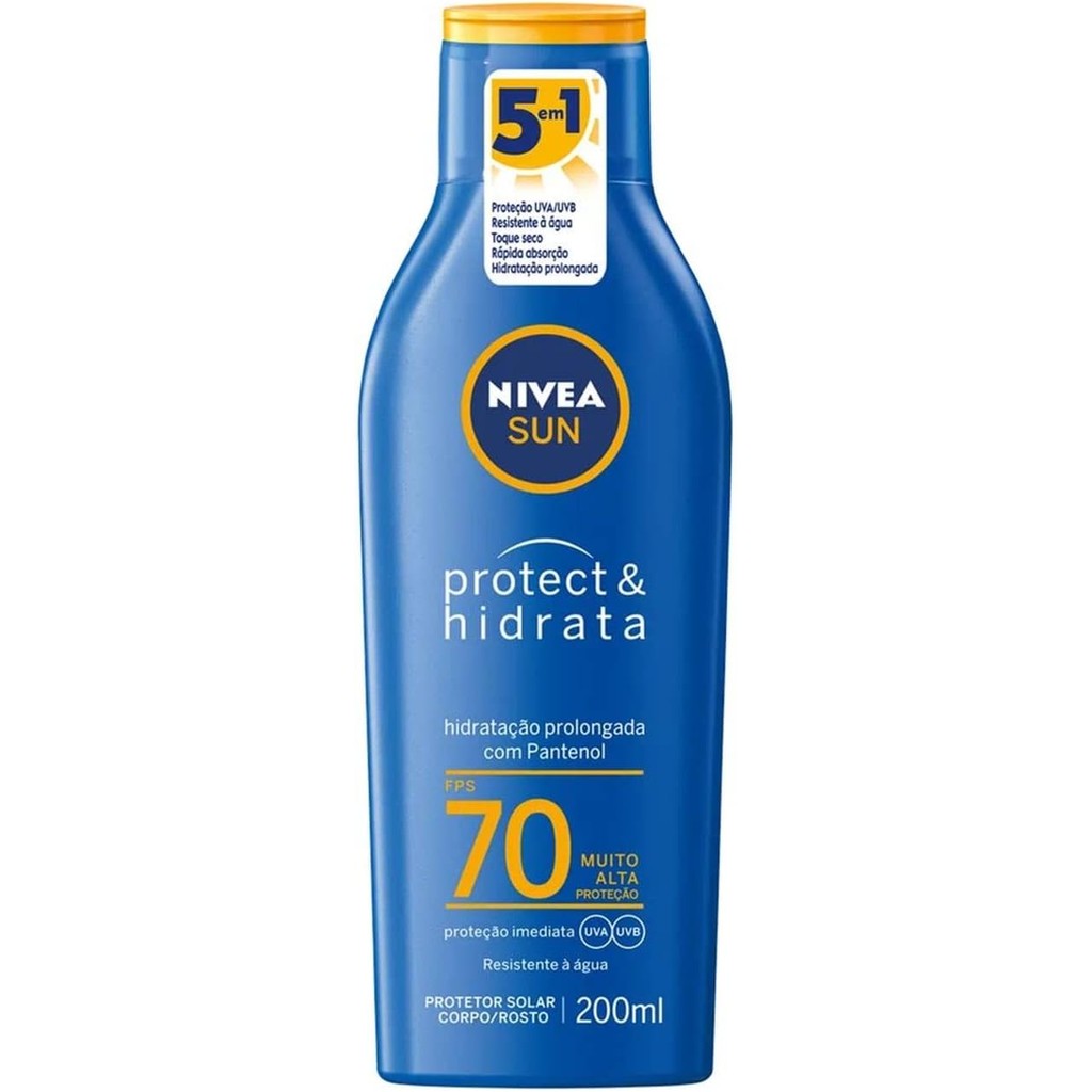 Protetor Solar Nivea Sun Protect & Hidrata FPS70 200ml