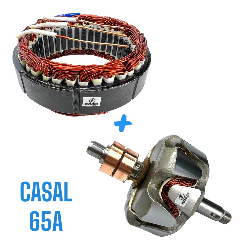 KIT ROTOR E ESTATOR ALTERNADOR GOL SAVEIRO MONZA PARATI 65A