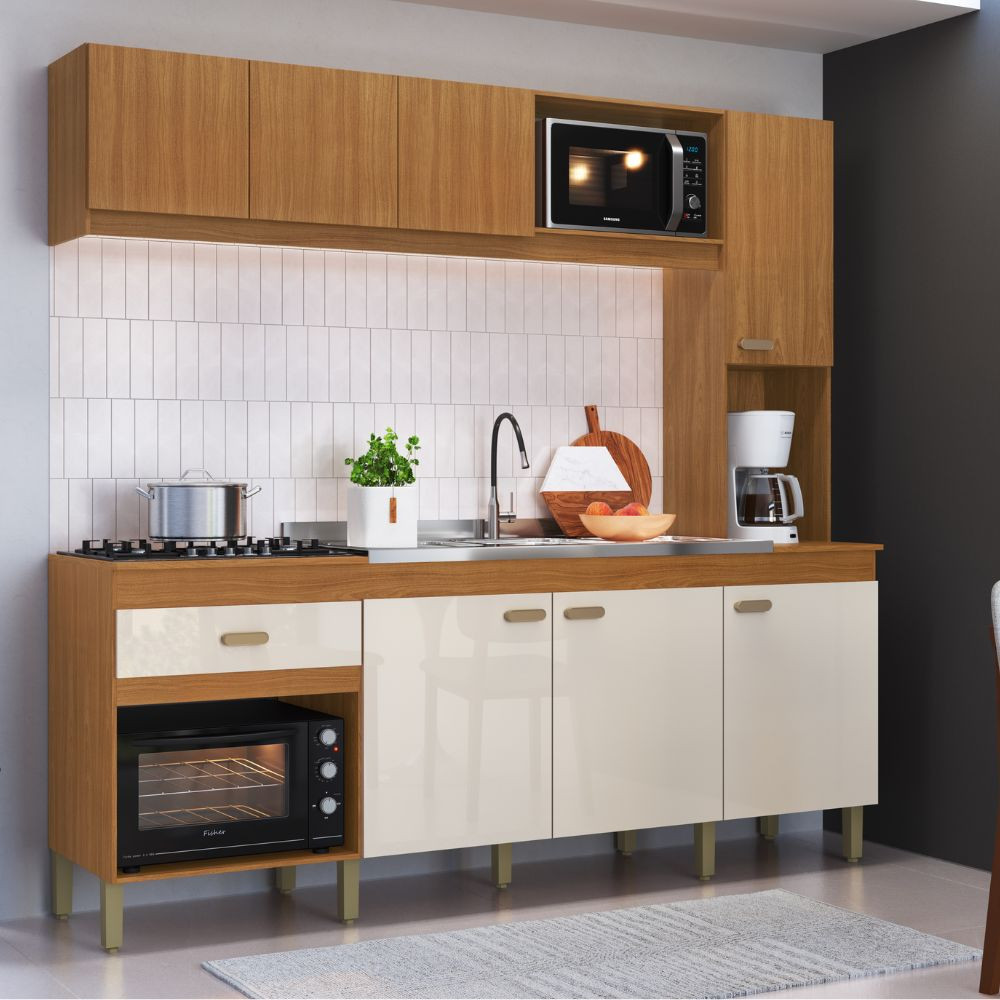 Cozinha Indekes Dubai - 7 portas e 1 gaveta - Home & Living