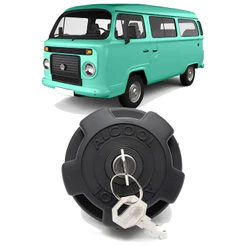 Tampa Tanque Combustível Vedada Kombi 1957 a 2013 Com Chave