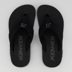 Chinelo Kenner Kivah Cinza e Preto