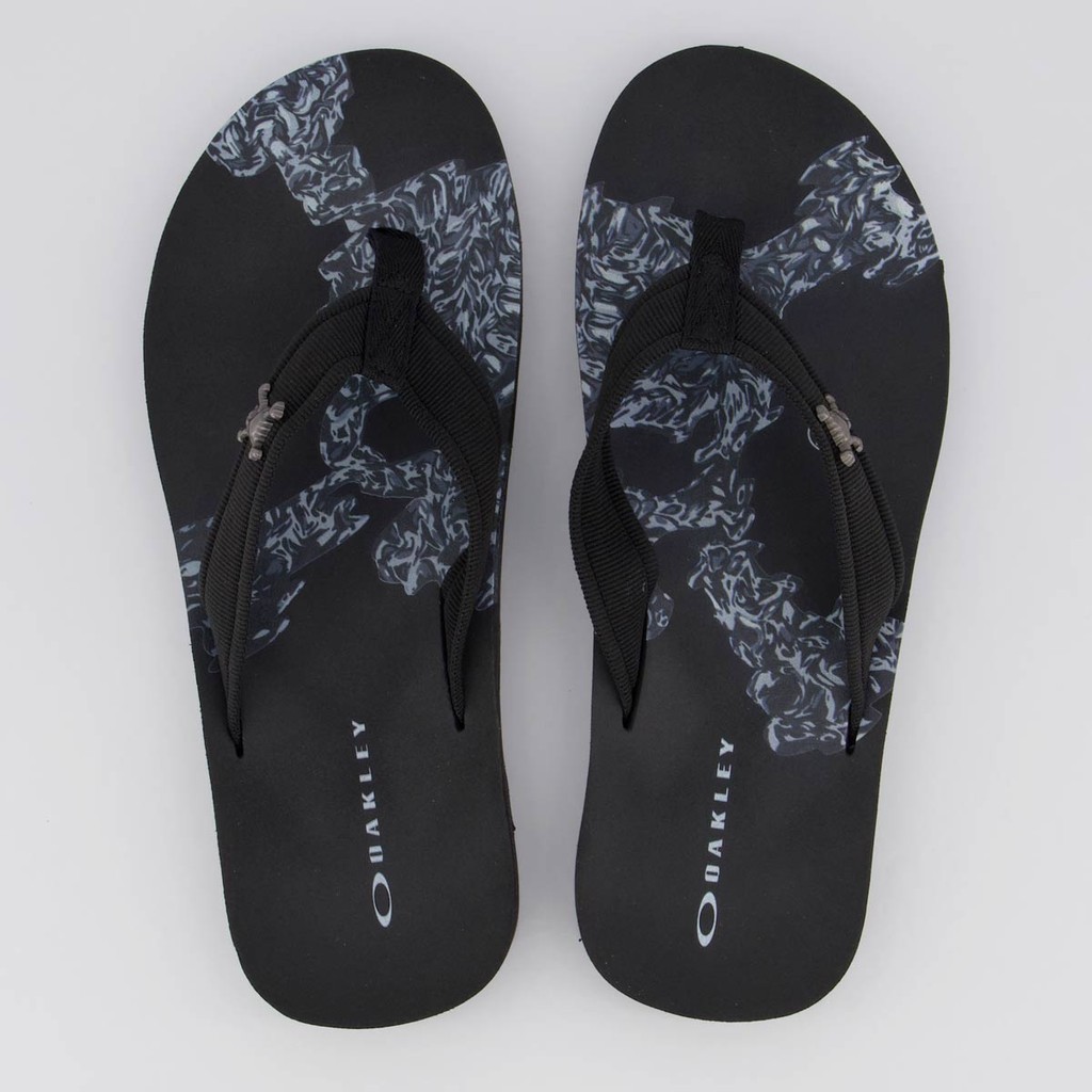 Chinelo Oakley Zeal Skull Preto - Men Shoes