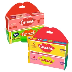 Kit 4 und Carmed Frutas - Melancia, Banana, Cereja, Maçã do Amor