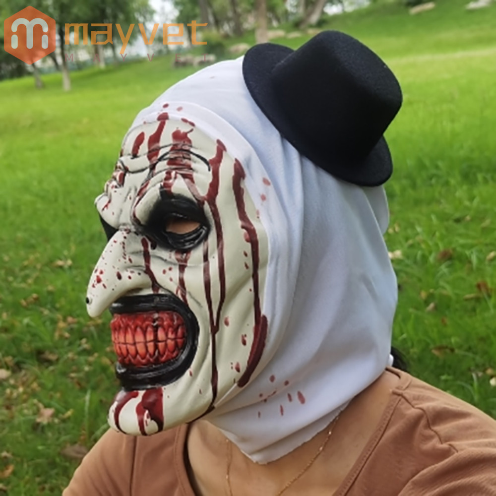 MAYVET Cosplay Assustador , Adereços Sangrentos De Palhaço De Halloween De Látex Unissex , Realista De Alta Qualidade em Oferta na Shopee