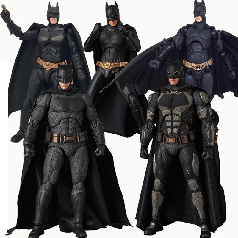 Liga Da Justiça SHF MAF Dark Batman REVOLTECH MAFEX O Cavaleiro Das Trevas Caixa Móvel Vestido Modelo Figura De Ação 1RD