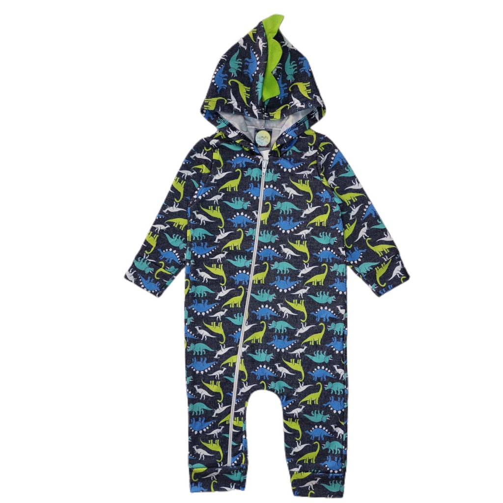 Macacão Bebê Menino Longo Inverno moletom Flanelado Punhos Ziper Capuz interativo 3D Roupa Frio Masculino tamanhos P M G Enxoval Atacado