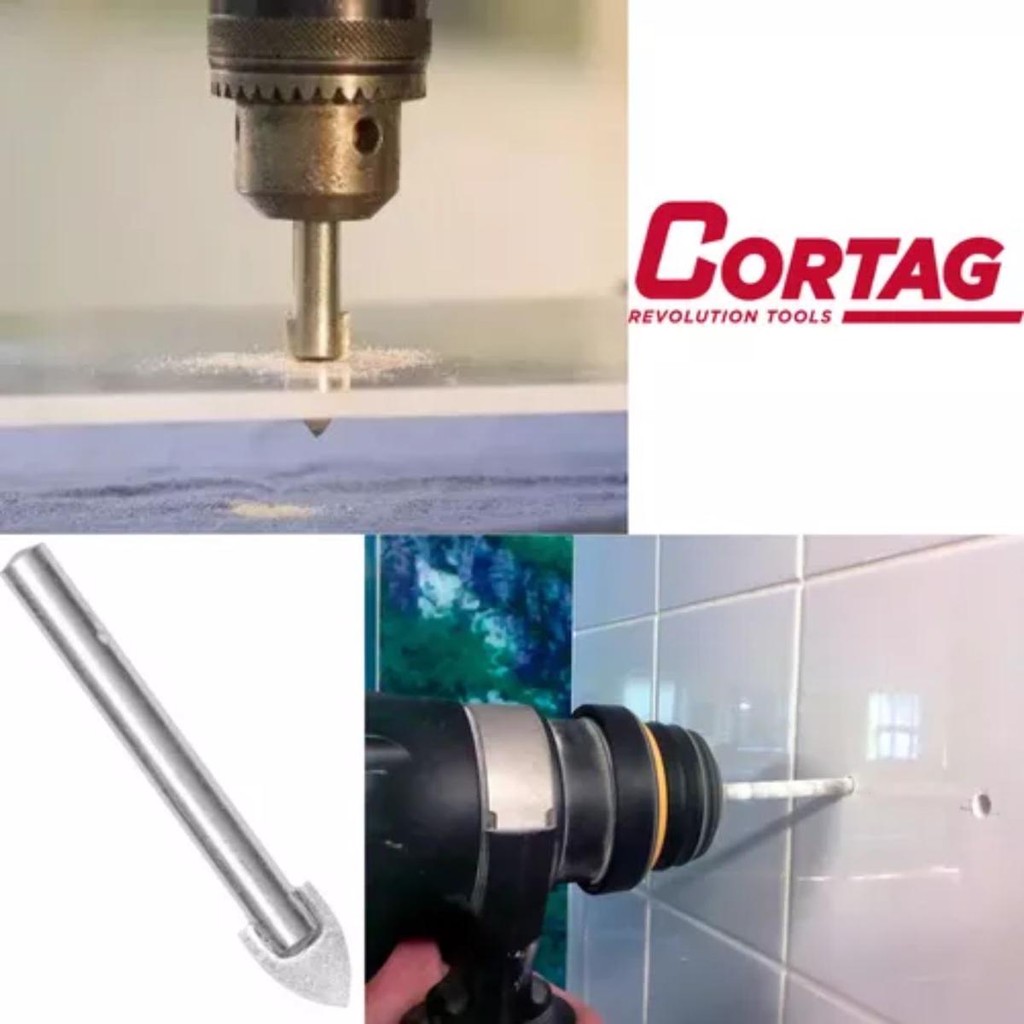 Broca 6,5 mm Furar Vidro Porcelanato Perfuraçao Piso Azulejo · foto 2