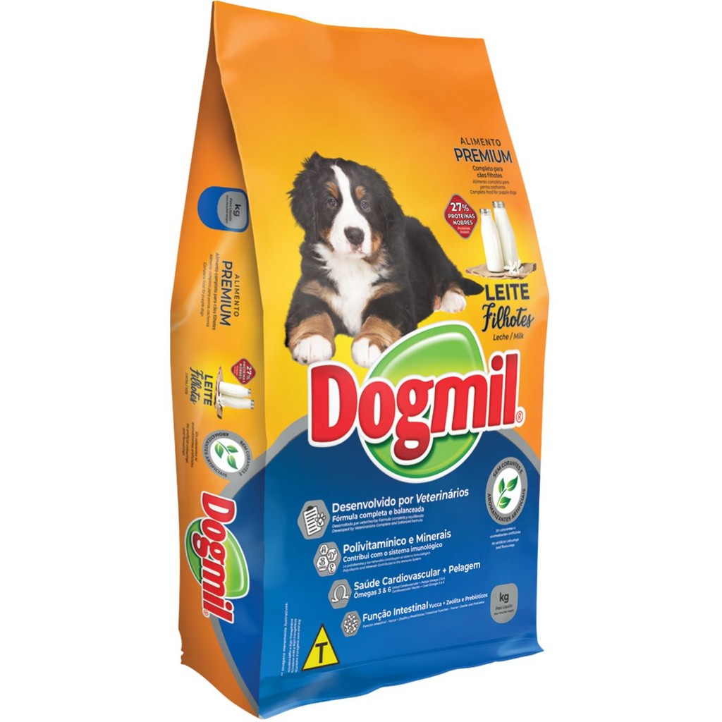 RAÇÃO CAES DOGMIL FILHOTES PREMIUM 27% PROTEÍNA LEITE 15KG