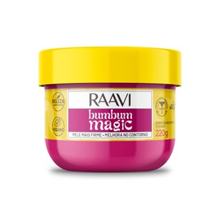 Creme Bumbum Magic Firmeza e Hidratação Vegano Raavi 220g em Oferta na Shopee