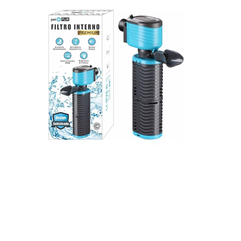 Filtro Interno Pet Flix Premium 1500l/h Com Oxigenador 110v