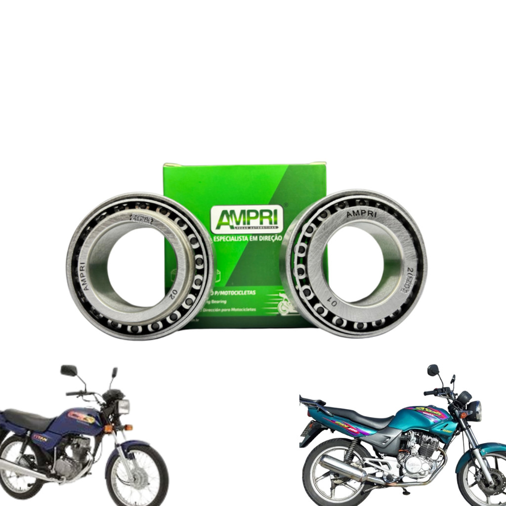 Caixa de Direção com Rolamento Cônico - Honda CG/Titan/ML/CBX (1976-2000) Ampri