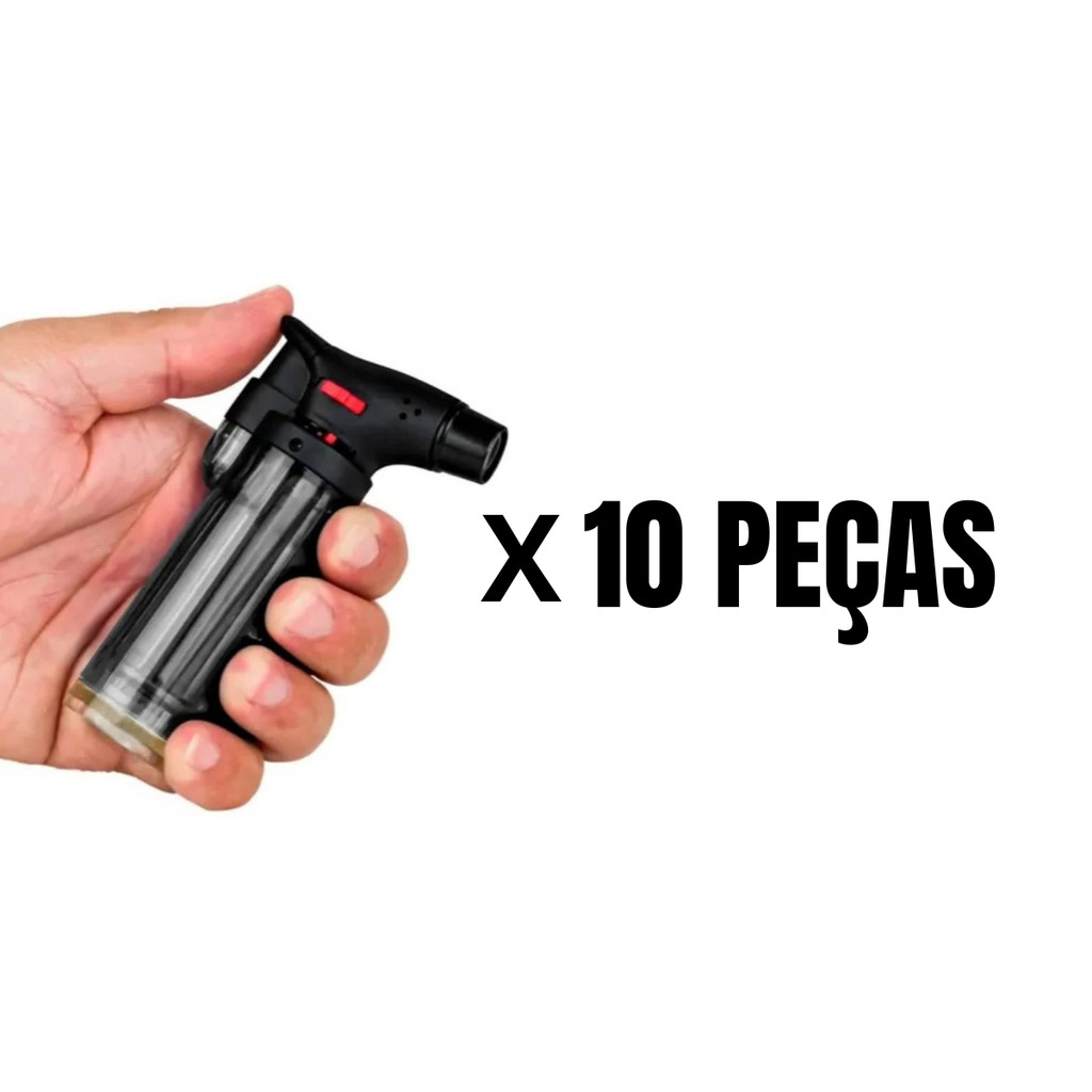 10 Mini Maçarico Recarregável Portátil Ideal para Carvão Artesanato Camping Reparos Culinária envio sem gás.