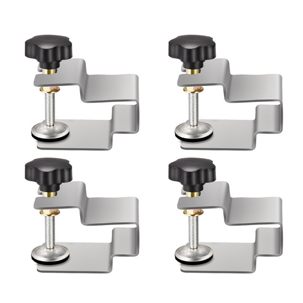 Kit 4 Grampos Fixador Para Instalação Na Frente Da Gaveta
