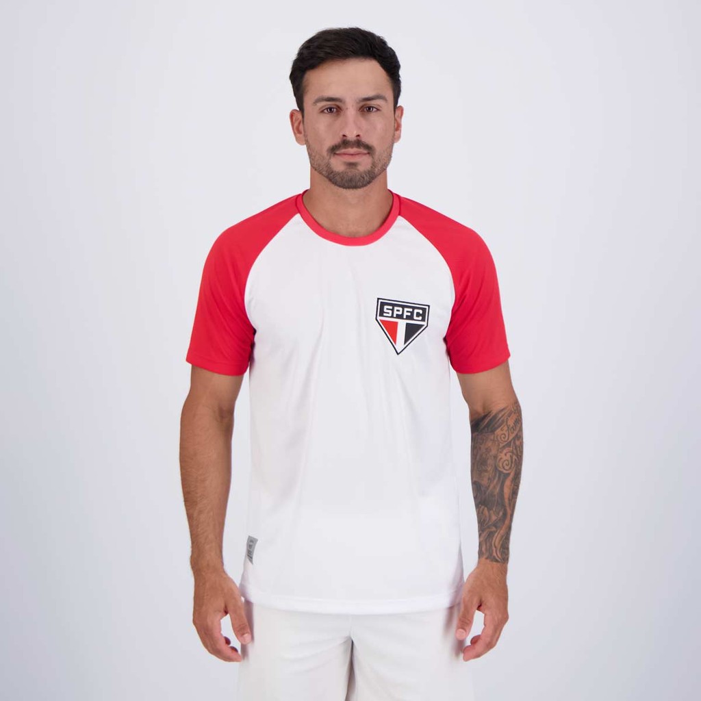 Camisa São Paulo Basic Branca em Oferta na Shopee