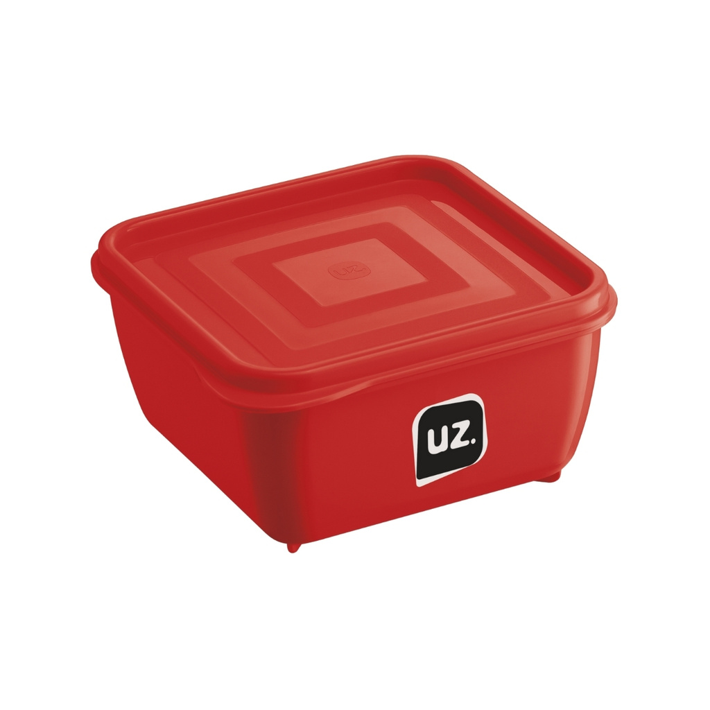 Pote Organizador Multiuso Empilhável 500ml Quadrado Color Marmita Geladeira Freezer UZ289 - Cores